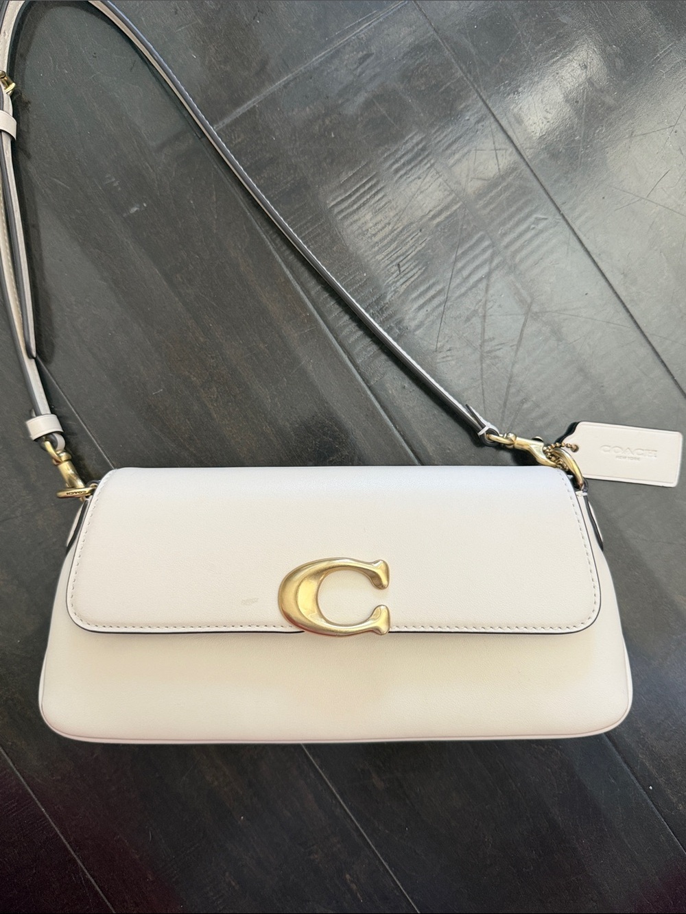 Coach Jet Shoulder Bag in “Chalk”